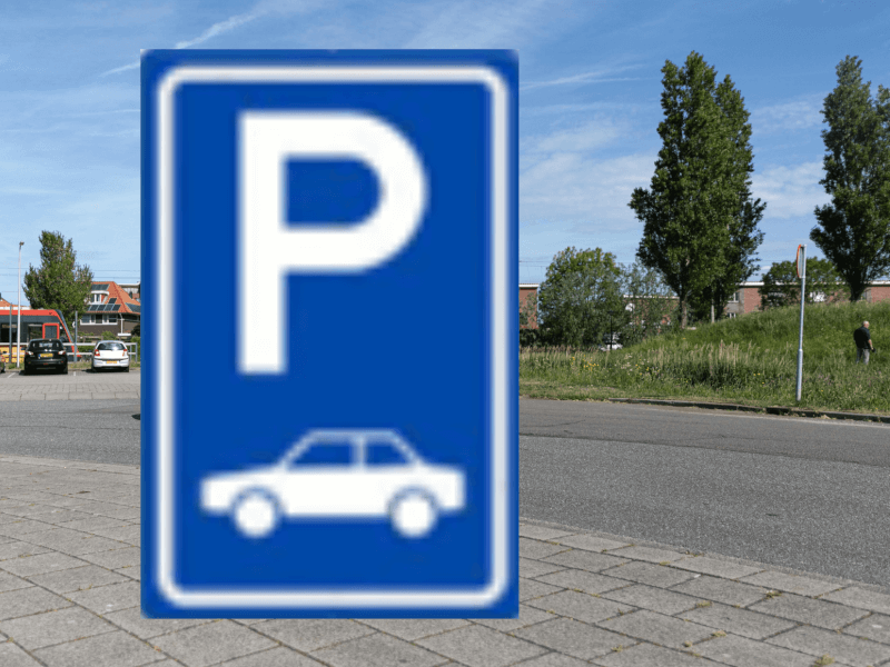 parkeren met achtergrond