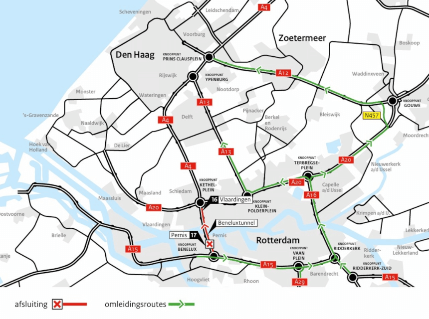 240304 Omleidingskaart Beneluxtunnel Rijkswaterstaat week 11 26