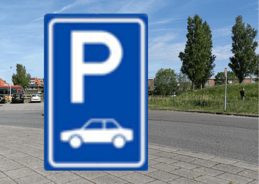 parkeren met achtergrond